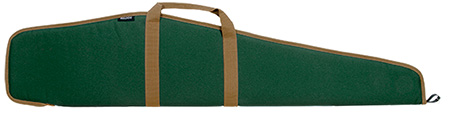 Bulldog BD101 Pit Bull 48" Green Tan Trim Water Resistant Nylon Foam Rifle Case Scoped Rifles