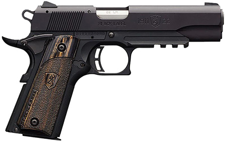 Browning 1911-22 Black Label Full Size .22 LR 4.25" Stainless Barrel Picatinny Rail Pistol