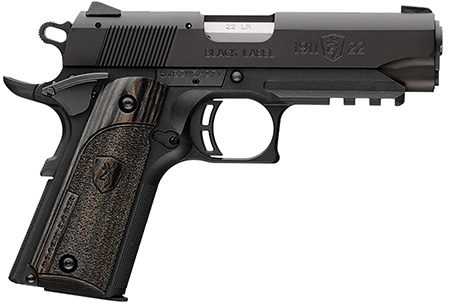 Browning 1911-22 Black Label Compact .22 LR 3.63" Barrel Serrated Slide Picatinny Rail Pistol