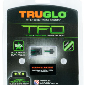TruGlo TFO Green Tritium Fiber Optic Front and Rear Sights for 1911 Government