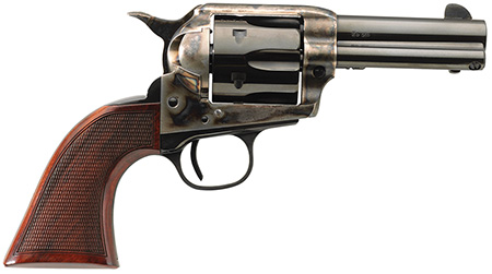 Taylors & Company Runnin Iron Deluxe .45 Colt, 6-Round, 3.50" Blued Barrel & Cylinder, Color Case Hardened Frame, Checkered Walnut Grip (Taylor Tuned)