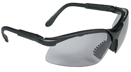 Radians Revelation Anti-Fog Safety Glasses Adult Smoke Gray Lens Black Frame