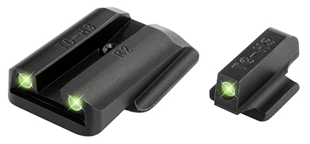 TruGlo Tritium Sight Set Black with Green Tritium Front and Green Tritium Rear Sight