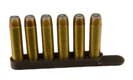 DeSantis Gunhide T11BAZZZ0 Swift Strip  made of Polymer with Black Finish for 38 Special, 357 Mag S&W J Frame Holds up to 6rds