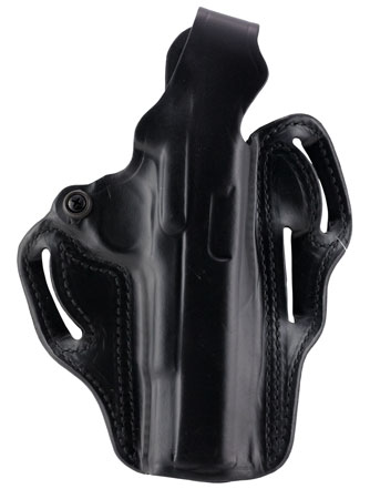 DeSantis Gunhide Thumb Break Scabbard OWB Holster, Black Leather, Belt Slide, Fits 1911 Colt Government, Right Hand