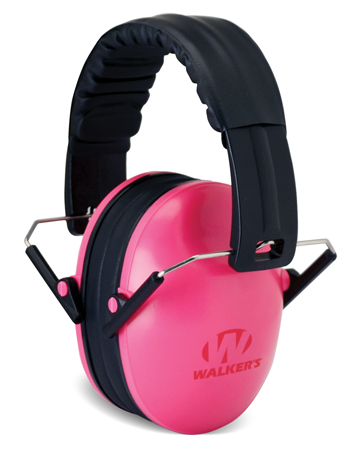Walker's Youth Over-the-Head Earmuff 23dB NRR Pink/Black 3 Walker's Youth Over-the-Head Earmuff 23dB NRR Pink/Black