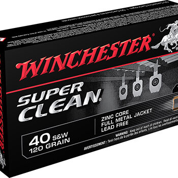 Winchester 40 S&W Ammunition 120 Grain Lead-Free FMJ - 50 Rounds