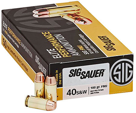 SIG SAUER P320 .40 S&W 180gr FMJ Ammunition - 50 Rounds 3 SIG SAUER P320 .40 S&W 180gr FMJ Ammunition - 50 Rounds