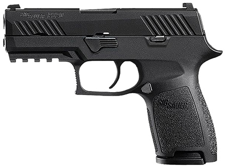 Sig Sauer P320 Compact 45 ACP 9+1 3.9" Barrel Nitron Slide Picatinny Rail Polymer Grips