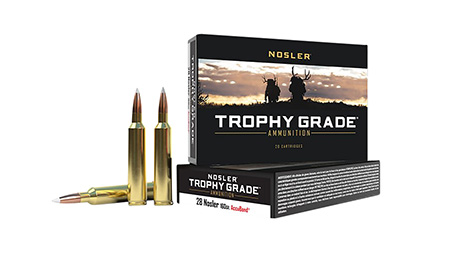Nosler Trophy Grade .28 Nosler 160gr AccuBond Rifle Ammo - 20 Rounds