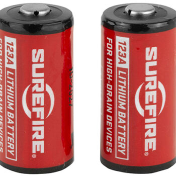 SureFire SF2CB 123A Batteries 3.0V 1500mAh (2-Pack) Red/Black for SureFire Flashlights
