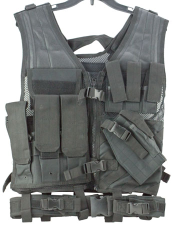 NcStar CTV2916B Tactical  Med-2XL PVC/Mesh Webbing