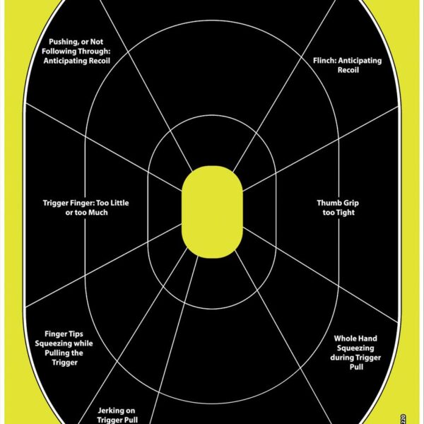 Handgun Trainer Target Allen EZ AIM Non-Adhesive Splash 12x8 Inches 8-Pack