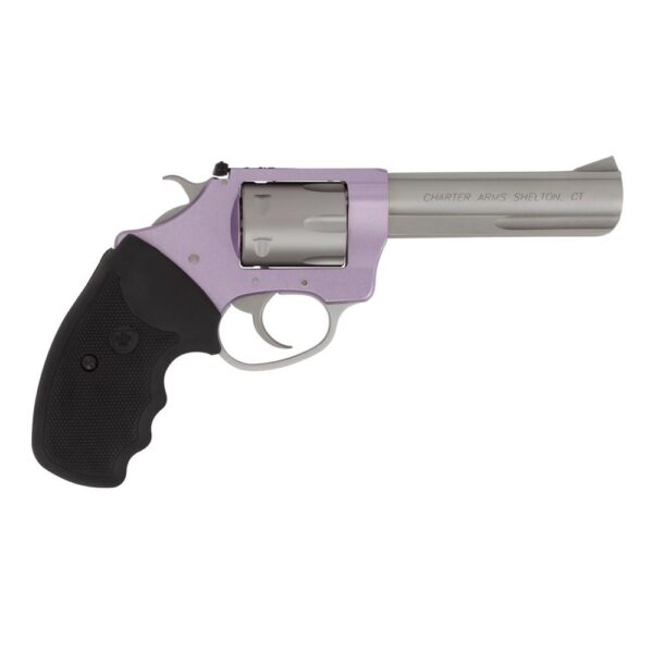 Charter Arms Target Pathfinder .22 LR Revolver 6-Round 4.2-Inch Barrel Lavender Black Grip