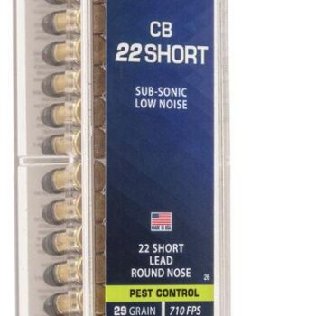CCI CB Rimfire Ammunition .22 Short 29 gr LRN 710 fps 100/ct