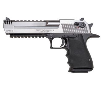 Desert Eagle L6 .357 Mag Semi-Automatic Pistol 6-Inch Barrel 9-Round Magazine Silver Slide Black Frame