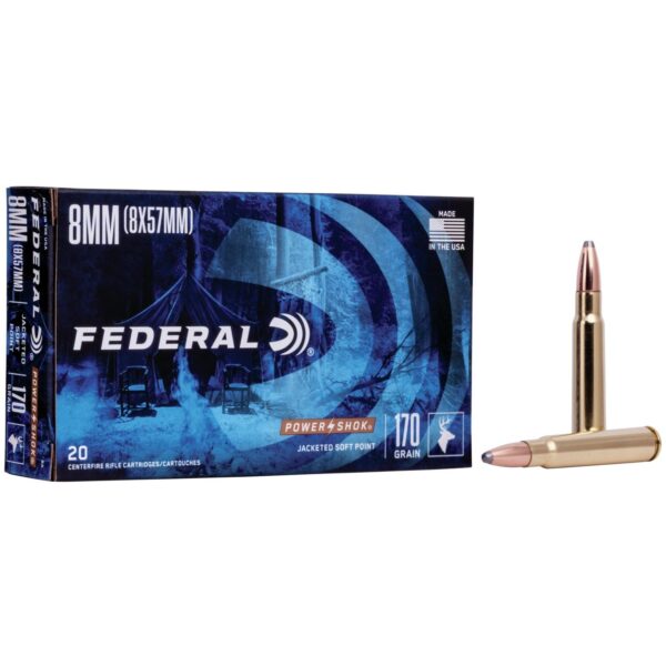 Federal Power-Shok 8x57mm 170 gr SP - 20 Rounds