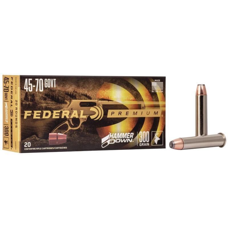 Federal HammerDown 45-70 Govt 300 gr SP - 20 Rounds 3 Federal HammerDown 45-70 Govt 300 gr SP - 20 Rounds