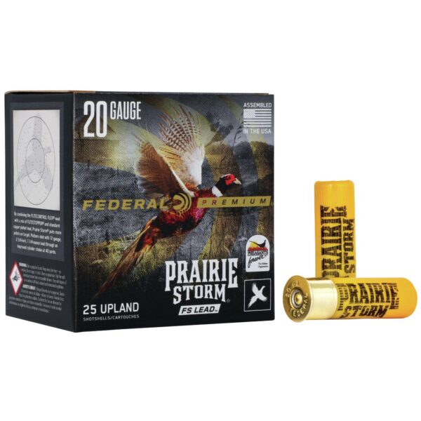 Federal Prairie Storm FS Lead Shotshells 20 ga 3" 1-1/4oz #4 25/ct