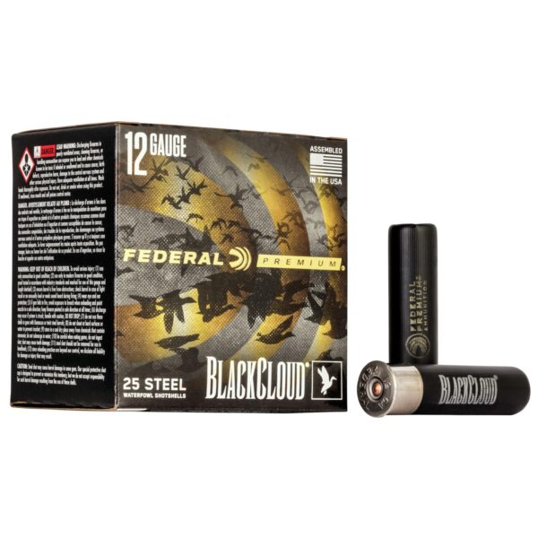 Federal Black Cloud FS Steel 12 Gauge 3.5" 1.5oz BB Shot Shotshells 25 Rounds