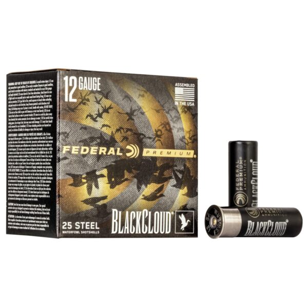 Federal Black Cloud FS Steel 12 Gauge 3" 1-1/4oz BB Shot 1450 FPS Shotshells 25 Rounds