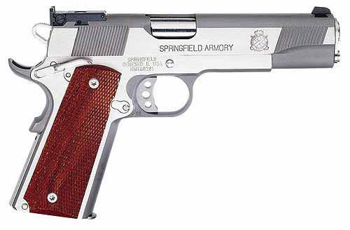 Springfield 1911 9mm Target Pistol - Stainless Steel, Adjustable Sights, California Compliant