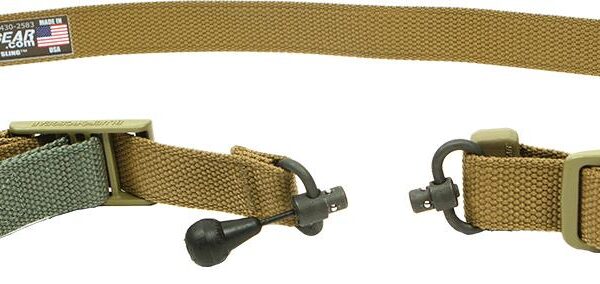 VICKERS 2-TO-1 SLING RED SWIVEL VERSION  NYLON ADJUSTER & HDW COYOTE BR