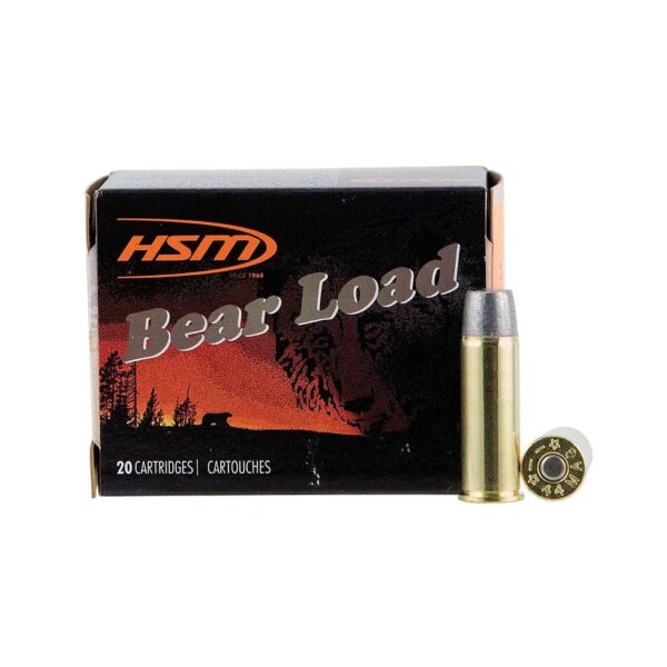 HSM Bear Load Hard Cast 44 Remington Mag 305 Grain Wide Flat Nose 1260 FPS Handgun Ammo (20 Rounds)