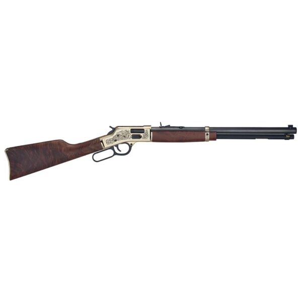 Henry Big Boy Deluxe .357 Mag/.38 Spl Lever Action Rifle - Engraved Side Gate 20" Barrel Walnut Stock 10 Rounds