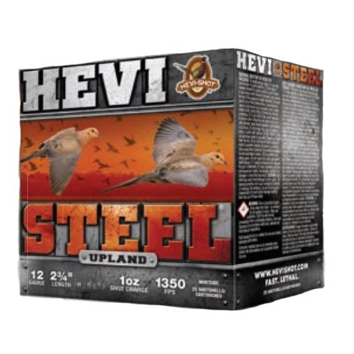 Hevi-Shot Hevi-Steel 12 Gauge 2-3/4" 1oz 1350fps #6 Shot Upland Hunting Shotshells 25 Rounds