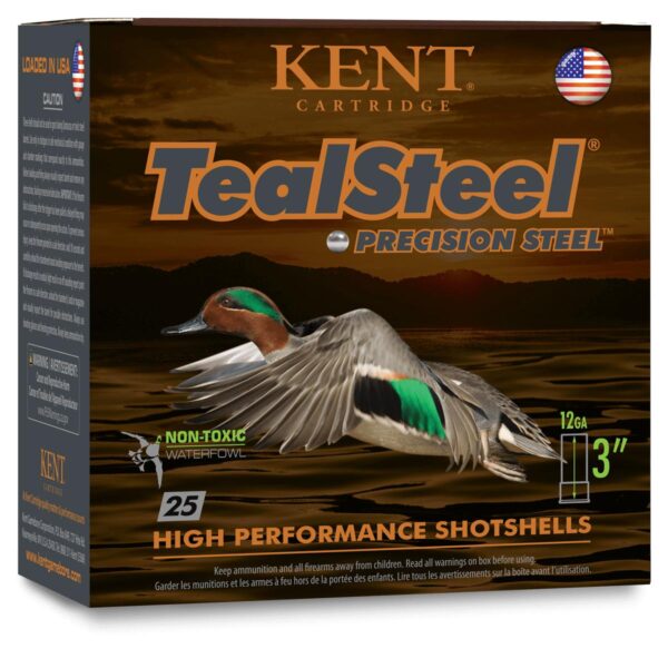 Kent Teal Steel 12 Gauge 3" 1-1/4oz 1350fps #5 Shot Shotgun Shells 25 Count