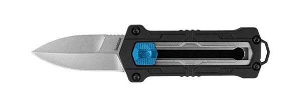 Kershaw Jens Anso Kapsule Manual Folding Knife - Sliding Button Lock OTF Knife (1.9 Satin)