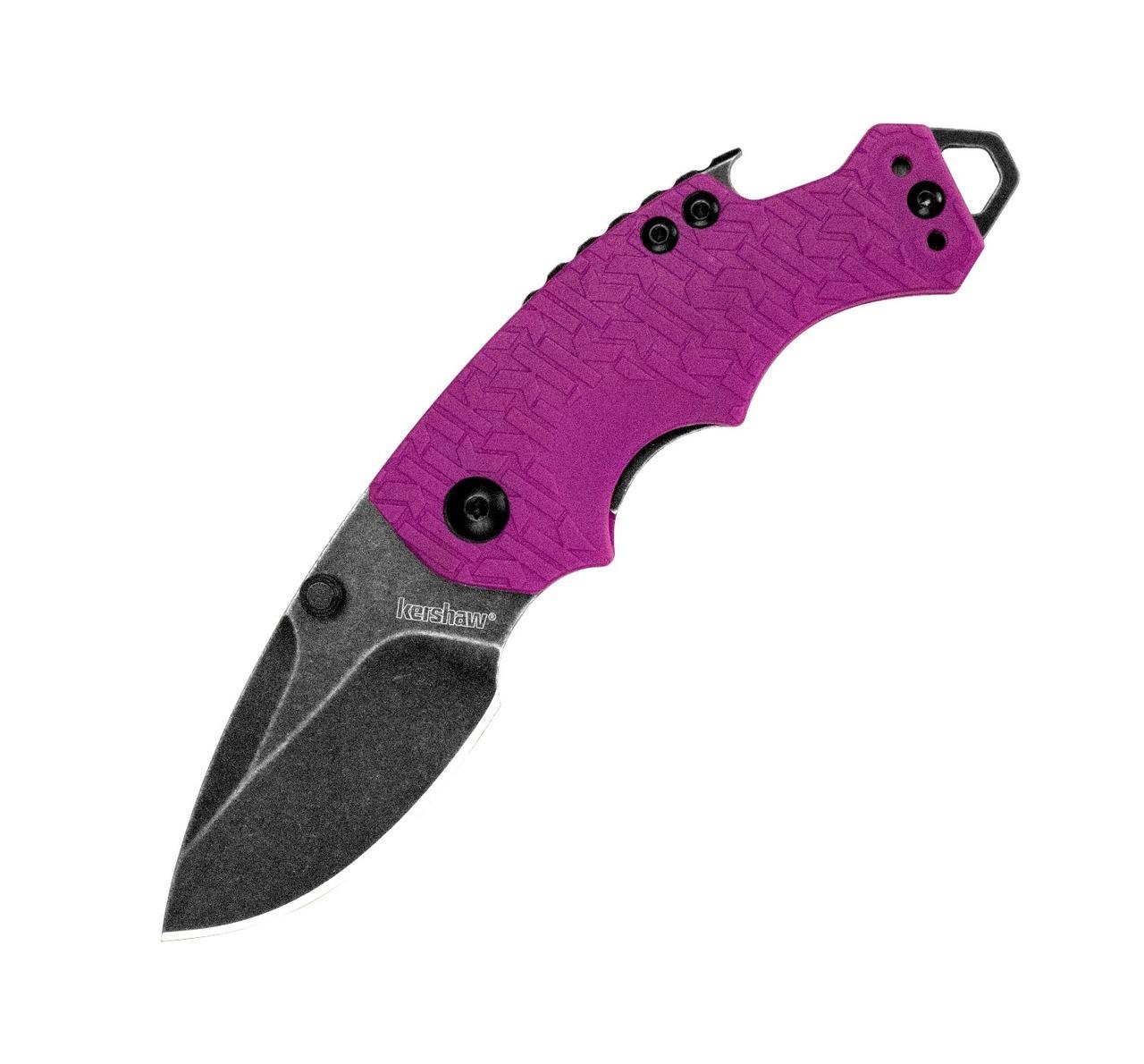 Kershaw Shuffle Purple Folding Knife Blackwash Finish 3 Kershaw Shuffle Purple Folding Knife Blackwash Finish