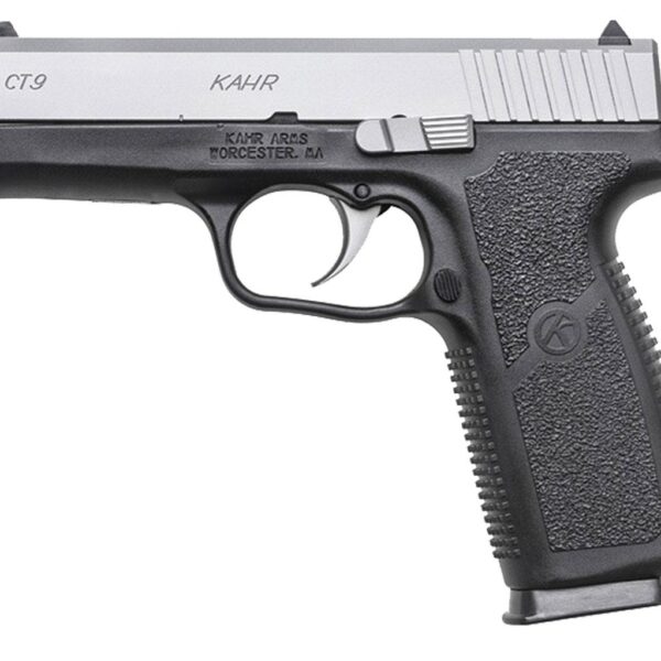 Kahr CT9 9mm, 4" Barrel, Black and Stainless Finish, Includes 8-Round Magazine