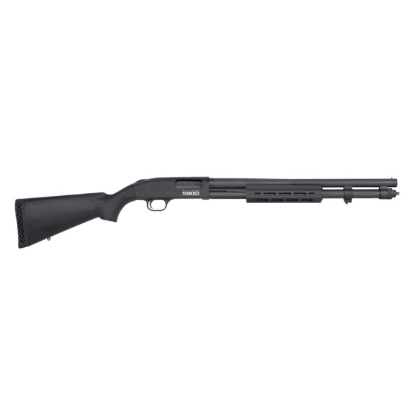 Mossberg 590S 12 Gauge Pump-Action Shotgun Optic Ready 3" Chamber 20" Barrel Black Finish Multiple Magazine Capacities