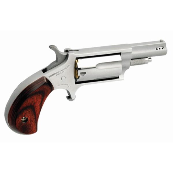 NAA .22 WMR Mini Revolver Ported 5-Shot Rosewood Grips 1.625" Barrel