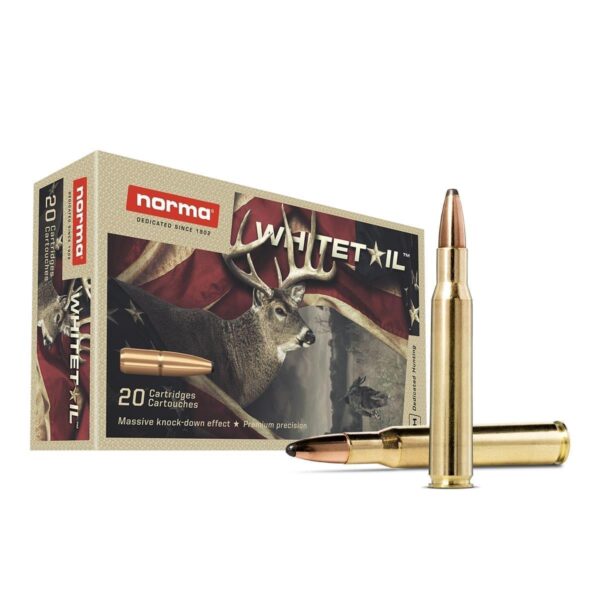 Norma 30-30 Winchester 150gr Soft Point WhiteTail Rifle Ammunition 2362 fps Velocity 20 Rounds