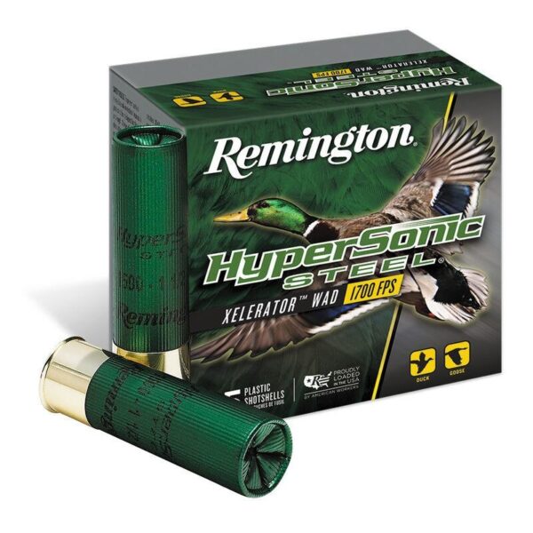 Remington 12 Gauge 3.5" 1-3/8 oz #4 Steel Shot 1700 FPS HyperSonic Shotshells 25 Count