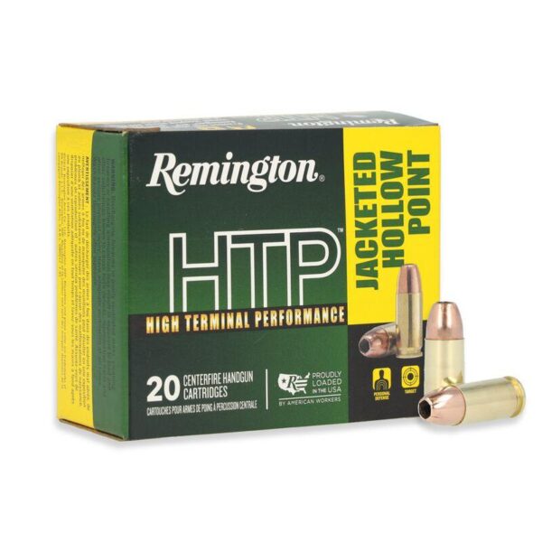 Remington HTP 9mm Luger +P 115gr JHP Ammo 20/Box