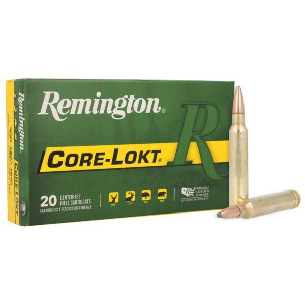 Remington .300 Winchester Mag 180 Grain Core-Lokt Pointed Soft Point Rifle Ammo 2960 FPS Velocity 20 Rounds