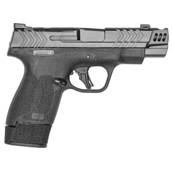 Smith & Wesson Performance Center M&P9 Shield Plus Carry Comp 9mm Pistol, 4" Barrel, Optic-Ready, Includes 10, 13, and 15-Round Magazines, No Thumb Safety