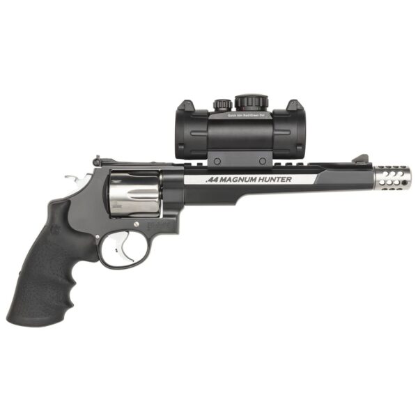 Smith & Wesson Performance Center M629 Hunter .44 Mag 7.5" 6-Round Revolver, Two-Tone Finish, Compensator, Includes Red/Green Dot Sight