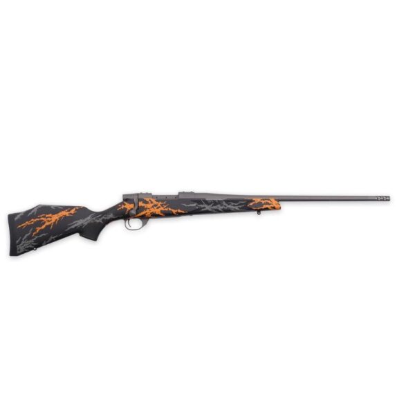 Weatherby Vanguard Compact Hunter 6.5 Creedmoor Bolt-Action Rifle 20" Barrel 4rd Magazine Black/Orange Muzzle Brake