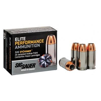 SIG SAUER P320 .40 S&W 165 gr V-Crown JHP Ammo 20 Rounds