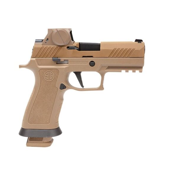 Sig Sauer M18X 9mm Luger Semi-Auto Pistol 3.9" Barrel Coyote Finish RomeoM17 Red Dot Sight 21rd Magazines