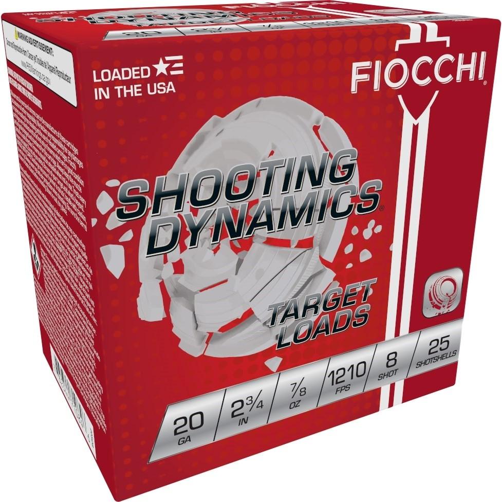Fiocchi 20 Gauge 2-3/4" 7/8 oz #8 Shot 1210 FPS Shotshells - 25 Count 3 Fiocchi 20 Gauge 2-3/4" 7/8 oz #8 Shot 1210 FPS Shotshells - 25 Count