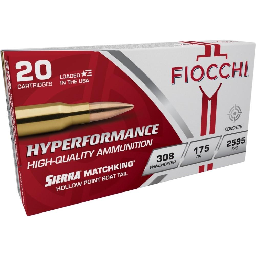 Fiocchi .308 Winchester 175gr Hollow Point Boat Tail Rifle Ammo 2595fps Velocity 20 Rounds 3 Fiocchi .308 Winchester 175gr Hollow Point Boat Tail Rifle Ammo 2595fps Velocity 20 Rounds