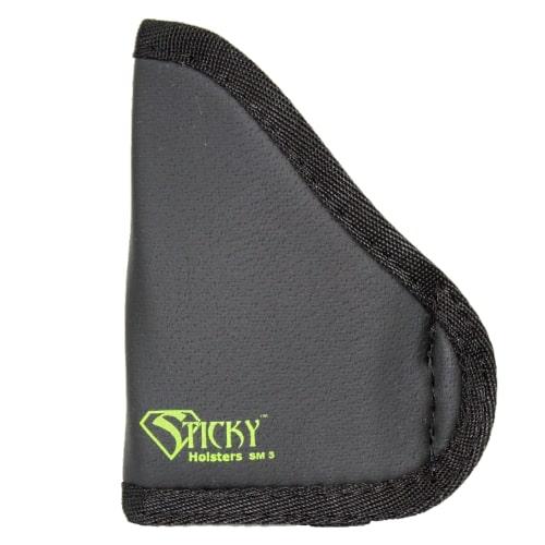 Glock 42 Ambidextrous Sticky Pocket Holster with Front Laser Black