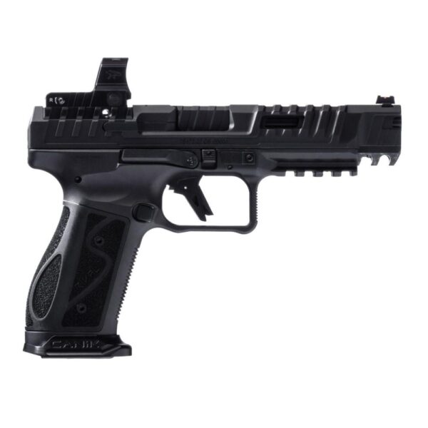Canik SFx Rival-S Dark Side 9mm Pistol - 5" Barrel 18rd Mags (2) MO2 Optic Black