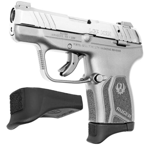Ruger LCP MAX 380 Pistol Pearce Grip Extension Black